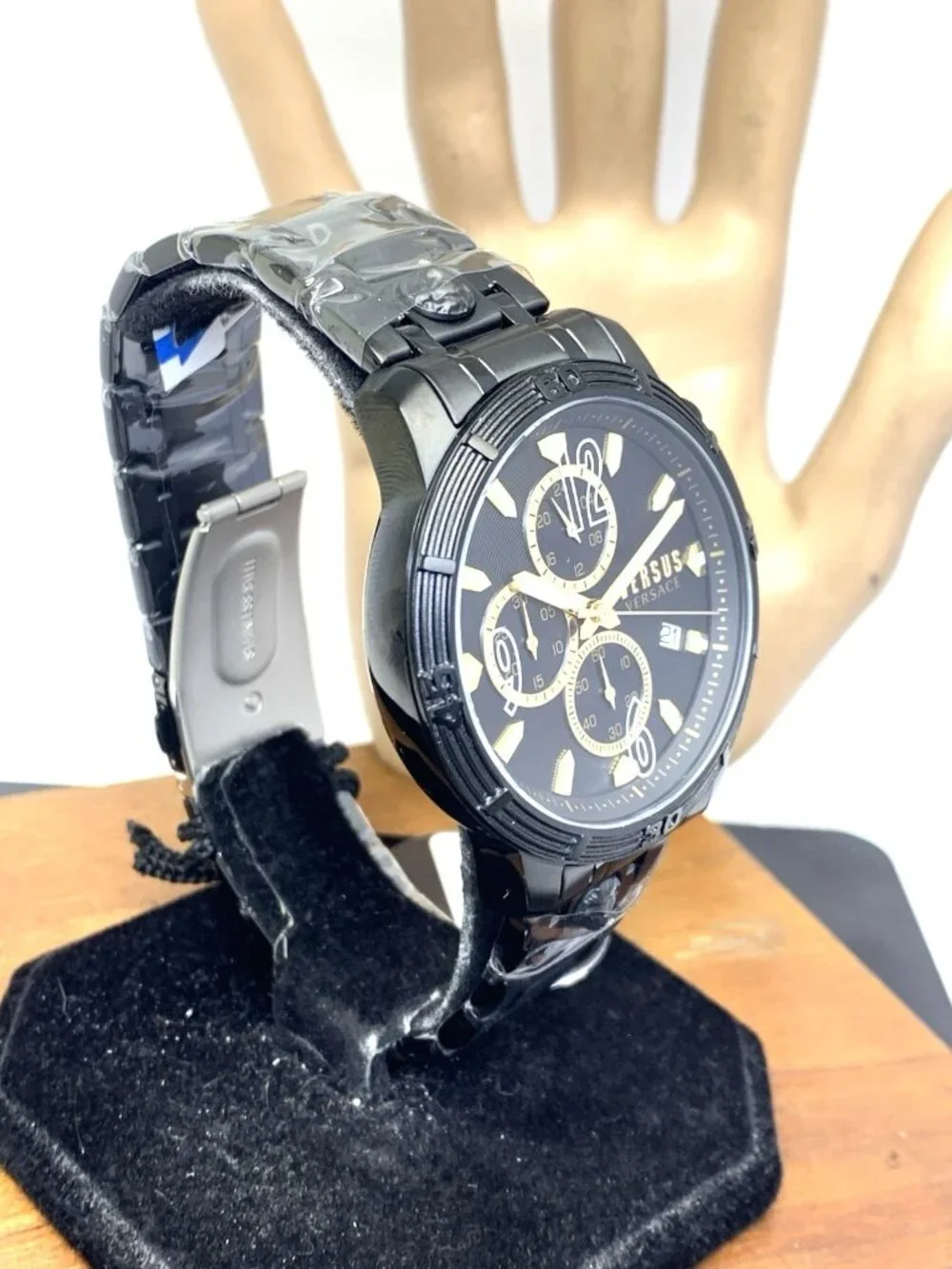 Versus by Versace Men's Watch VSPHJ1921 Chronograph Quartz Black Steel 46mm